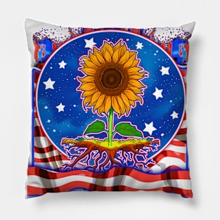 Rooted in strength, blossoming with life. Pillow