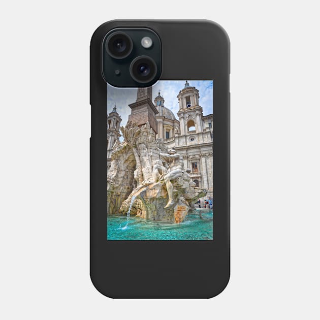 Fontana dei Quattro Fiumi Phone Case by LaurenGalanty