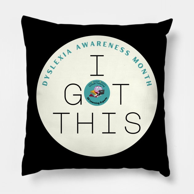 Dyslexia Awareness Month Pillow by hello@3dlearningexperts.com