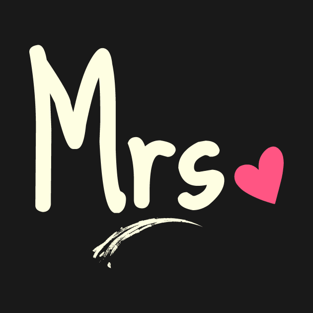 Mrs. The charming | Feminine Couple and Wedding Gift by TeeTees