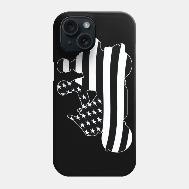 Patriotic American Flag Touring Motorcycle Phone Case by hobrath