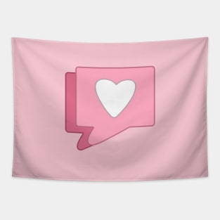 Cute pink like heart Tapestry