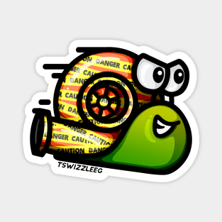 Turbo Snail - Caution (Green) Magnet