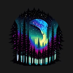 Galactic Forest III - Black BG T-Shirt