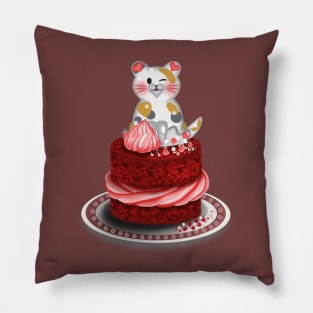 Sweet strawberry cake Pillow