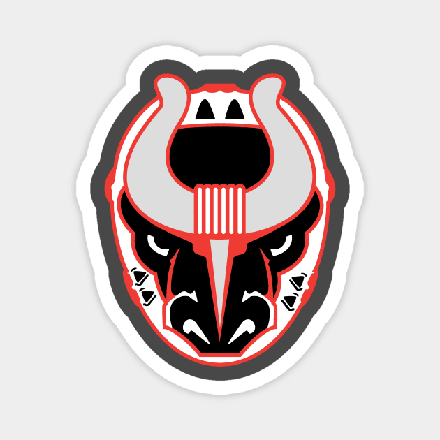 birmingham bulls  mask Magnet by Briancart