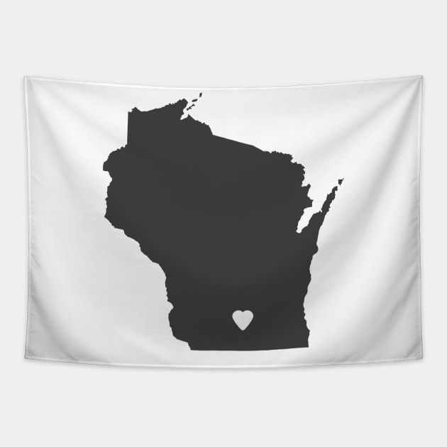 Wisconsin Love Tapestry by juniperandspruce