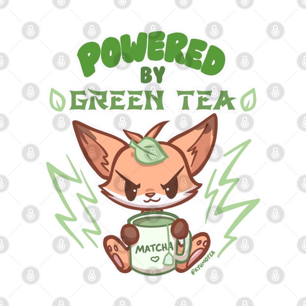 Cute Fox Powered by GREEN TEA leaf by Kyumotea