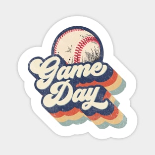 Retro Baseball Game Day Mother's Day Magnet