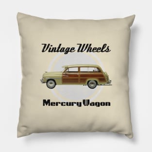 Vintage Wheels - Mercury Wagon Pillow