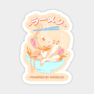 Powered by noodles Magnet