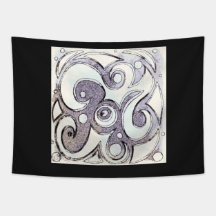 Space And Time Traveler - image and pattern Tapestry