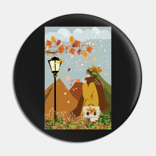 Fall is here, wrap up! Thanksgiving season art print Pin