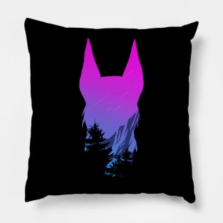 Watercolor Wolf Pillow