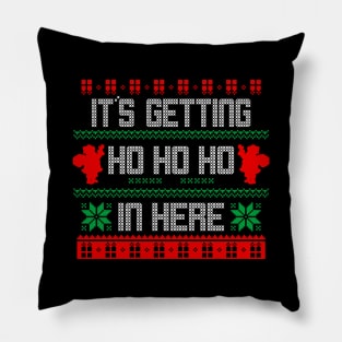 Funny Music Inspired Ugly Christmas Sweater Ho Ho Meme Pillow