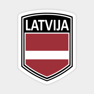 Flag Shield - Latvija Magnet