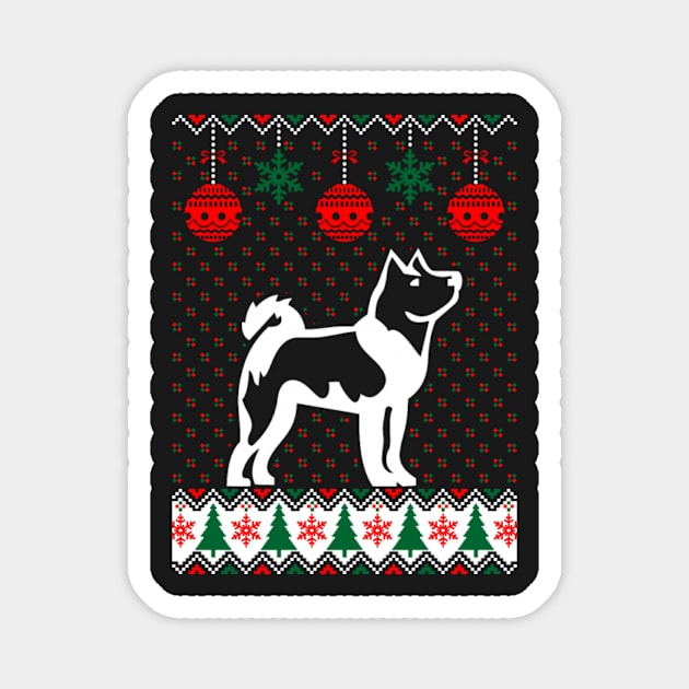 Akita Inu Ugly Christmas Model Magnet by D3monic