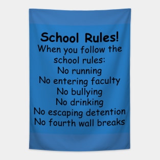 School Rules Tapestry