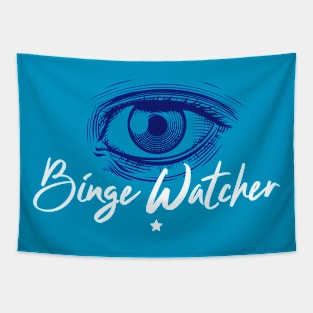 Binge Watcher with EYE Graphic Tapestry