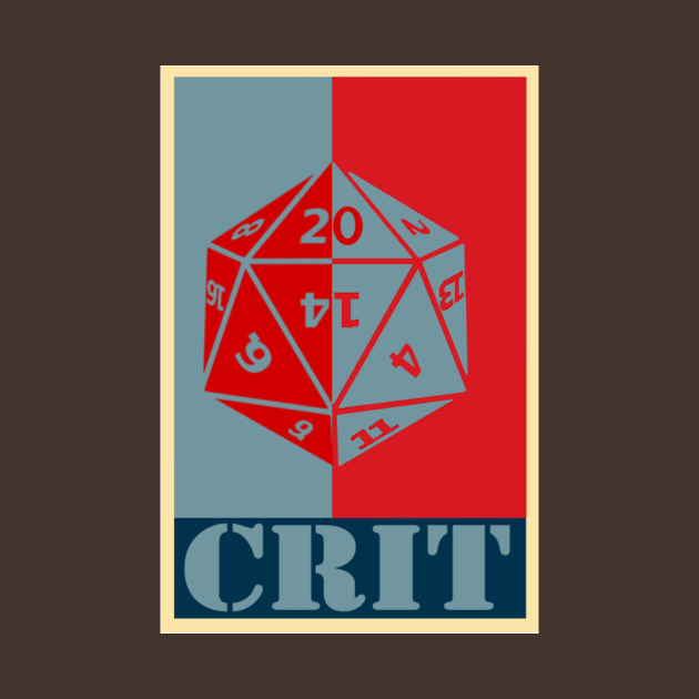 D20 Crit! Crit TShirt TeePublic