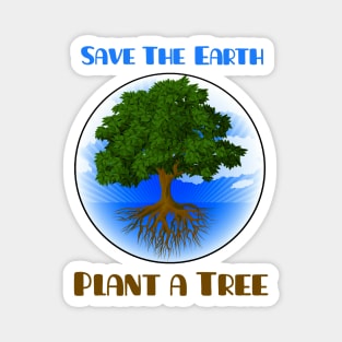 Save the Earth Plant a Tree Magnet