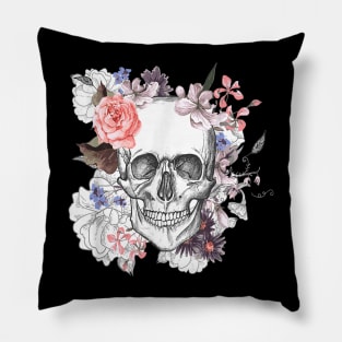 Flower Skull Pillow