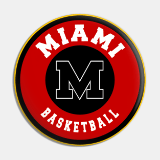 Miami basketball Pin