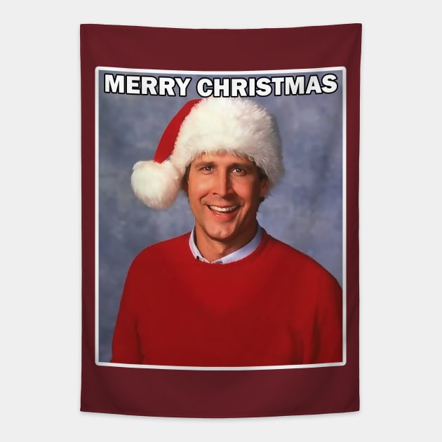 Clark Griswold Kiss My Ass Christmas Vacation Tapestry by kampdiln