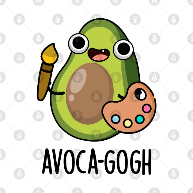 Avoca-gogh Cute Avocado Artist Pun by punnybone