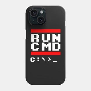 Nerd & Geek Design - RUN CMD Old Dos Operating System Retro N3RD2 Phone Case