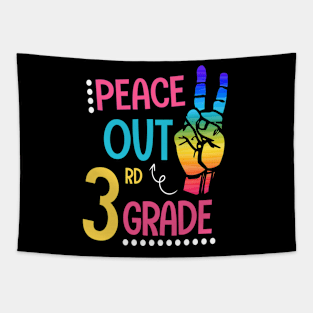 Peace Out 3rd Grade Funny End Of School Year Teacher Student Tapestry