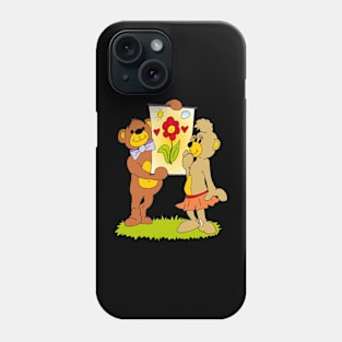 teddy bears in love Phone Case