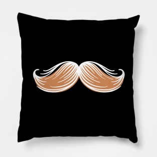 Mustache Ideology Handlebar Mustache Pillow