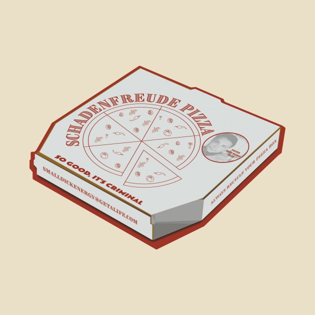 Schadenfreude Pizza by TommyArtDesign