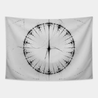 Black Circle Tapestry