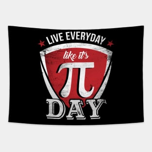 Live Everyday Like Its Funny Math Teacher Happy Pi Day Tapestry