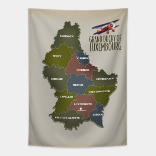 Grand Duchy of Luxembourg map, Tapestry