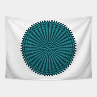 Reaction Diffusion Ornament (Green) Tapestry