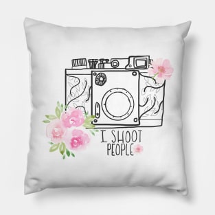 I Shoot People - Photography Camera Pillow