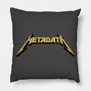 Metadata Gold Pillow