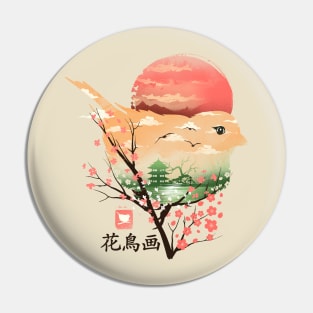 Japanese Bird Pin