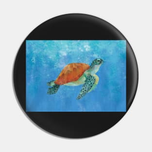Green Sea Turtle - Horizontal Pin