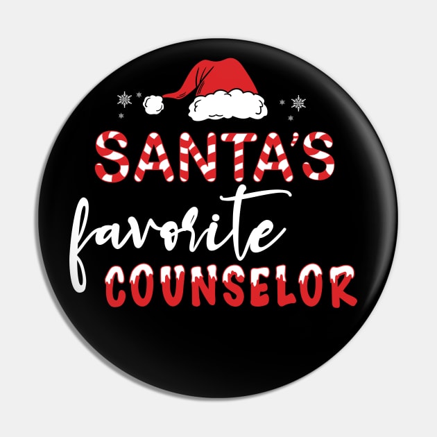 Santa's Favorite Counselor Pin by MZeeDesigns