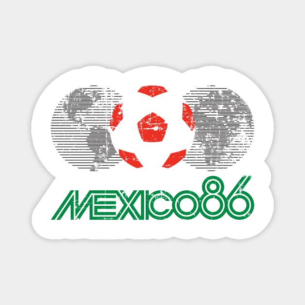 Mexico 86 - Retro Design Magnet by verde