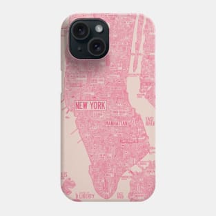 nyc map Phone Case