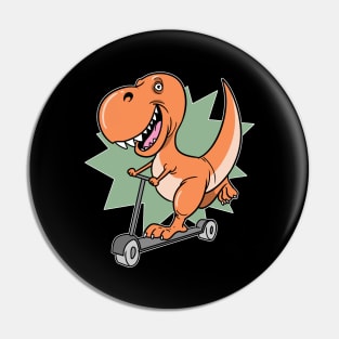 T-Rex Dinosaur Scooter E-Scooter Stunts Pin