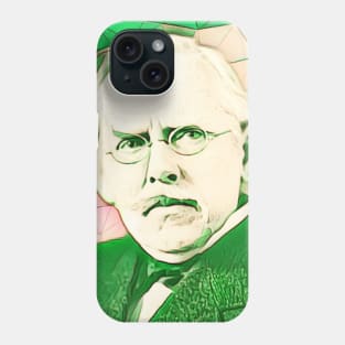 Jacob Riis Green Portrait | Jacob Riis artwork 7 Phone Case