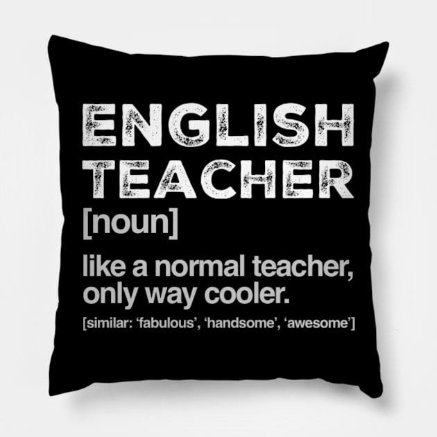 English Teacher Definition Back to School Gift Teacher Pillow by Inspire Enclave