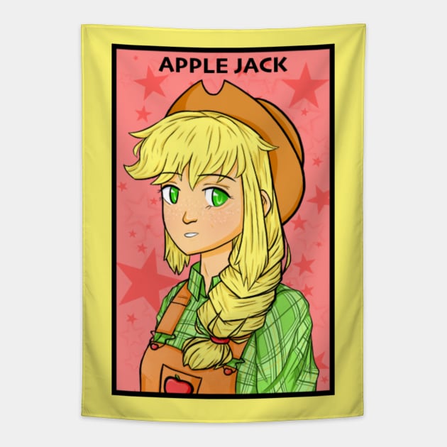 Apple Jack - My Little Pony Equestria Girls Tapestry by indieICDtea