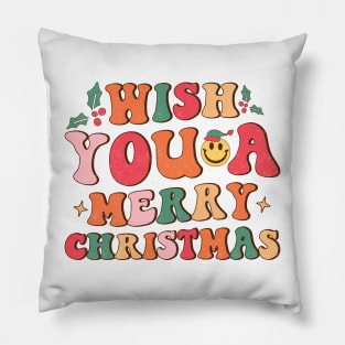 Wish You A Merry Christmas Pillow